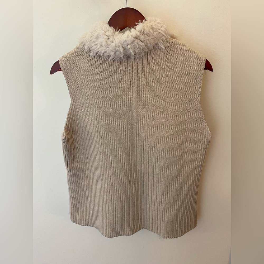 NWT Faux Suede/Faux Fur/Sweater Vest Jack by BB Dakota - Picture 2 of 4